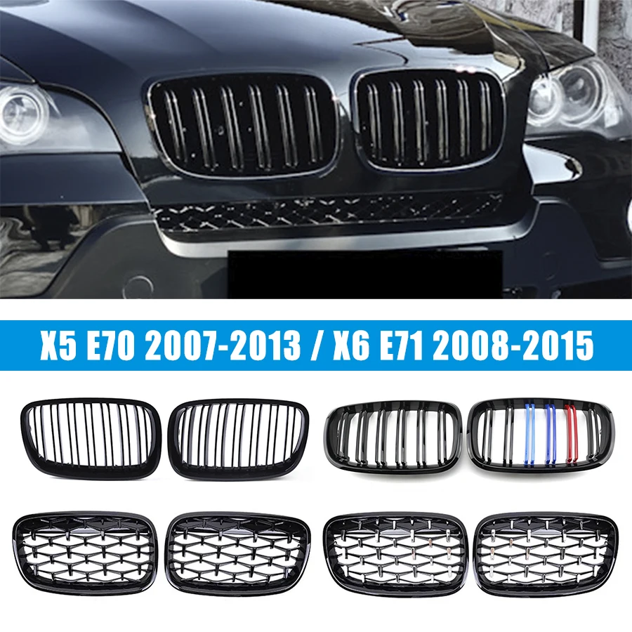 

Передняя решетка для радиатора Sports M Style для BMW X5 E70 2007-2013 / X6 E71 2008-2015 автомобильные аксессуары для автотюнинга
