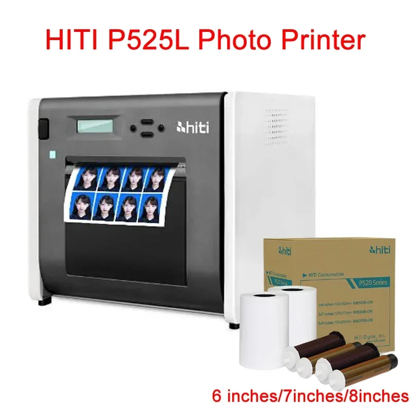 Фото Фотопечатная машина HITI-YMCO P520L, фотопринтер типа термосублимации, обновленная версия, P525L №2