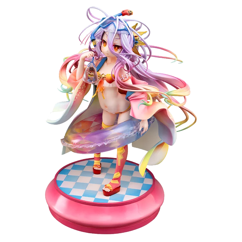 

100% Original Animation Phat! NO GAME NO LIFE Game Life White Summer Action Doll Animation Doll Model Toy Series Doll Gifts