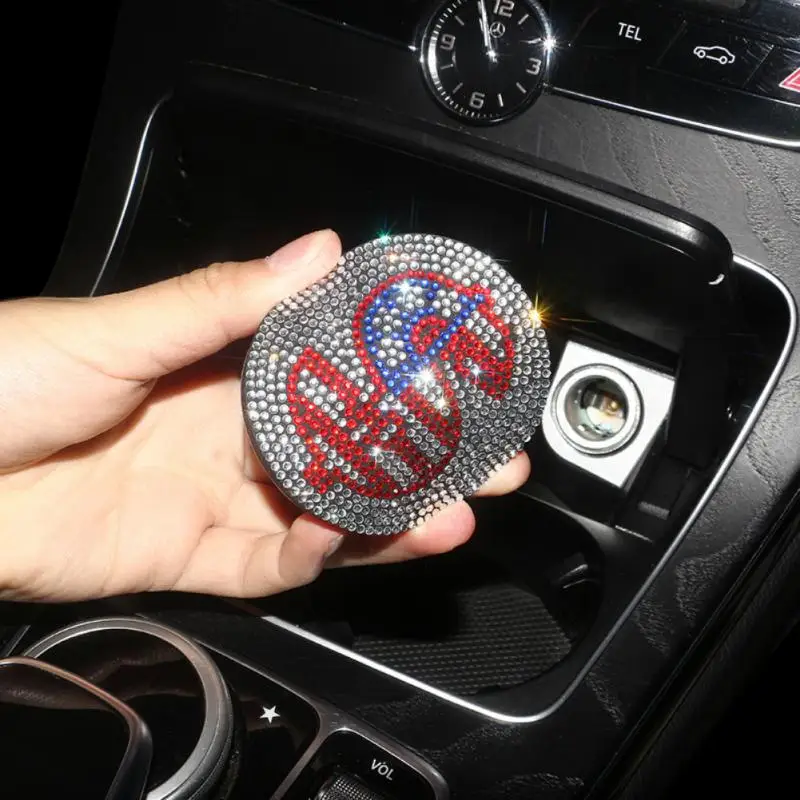 

Non-slip Water Bottle Cushion Drinks Mat Coasters Silicone Diamond Car Cup Coasters Table Cup Mat Car Interior Accessory