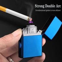 jl219 jinlun usb rechargeable lighter dual arc windproof lighter trend metal eectronic cigarette lighter