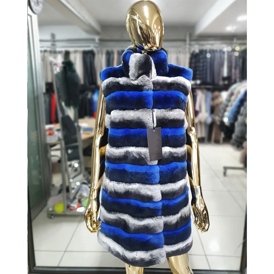 

Женский жилет из искусственного меха, с воротником-стойкой