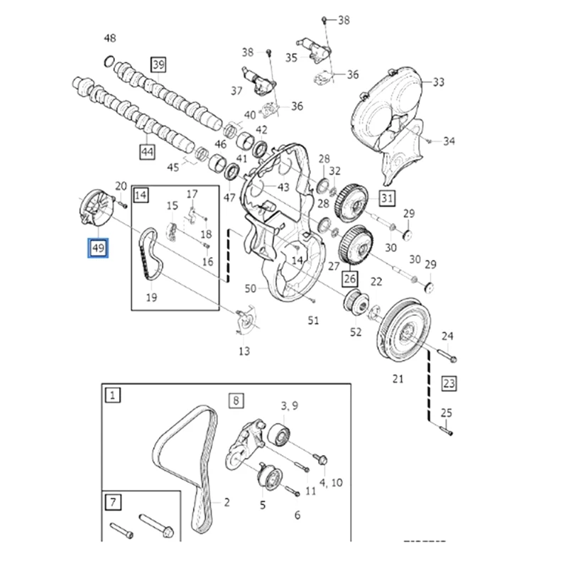 Автозапчасти коленчатый вал переднее масляное уплотнение 32224651 для VOLVO XC90 XC60 XC40 V90