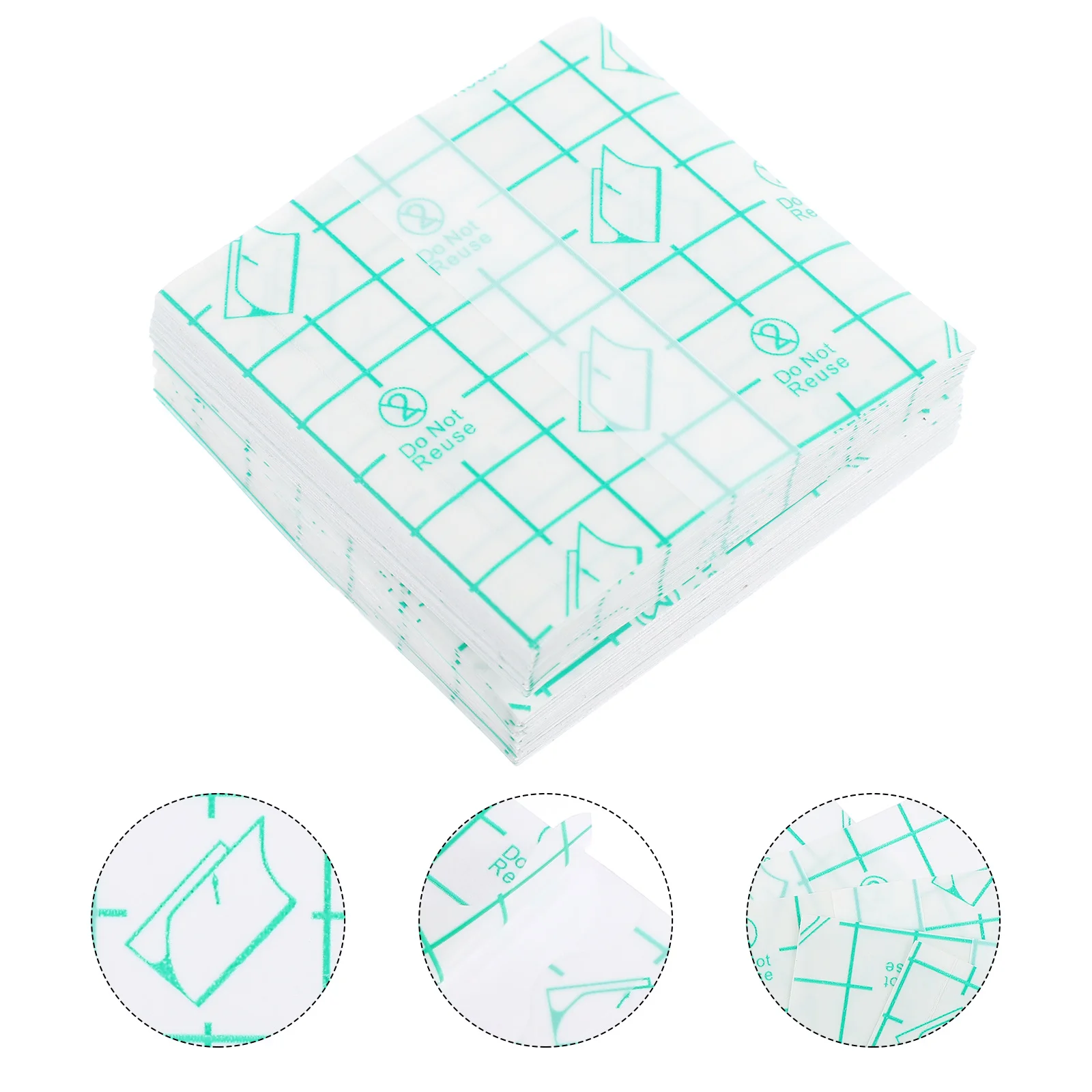 

Makeup Handtray Mixingcolorfoundationtransparent Plates Pallet Liquid Nail Clear Single Paper Adhesive Usemanicure Disposable