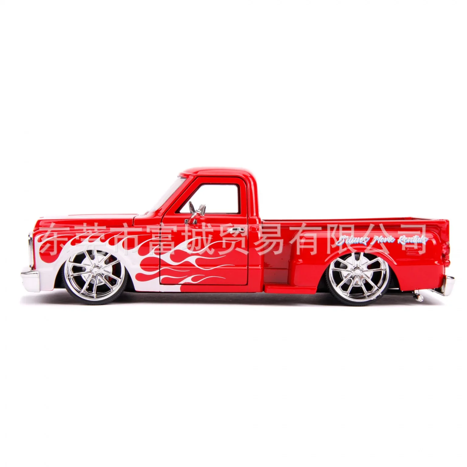 JADA 1/24 Chevrolet пикап с пламенным покрытием C10 DIY модель автомобиля из сплава игрушки