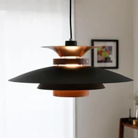 nordic style chandelier solid wood flying saucer led pendant lights table restaurant stair aisle furniture kitchen decor lamps