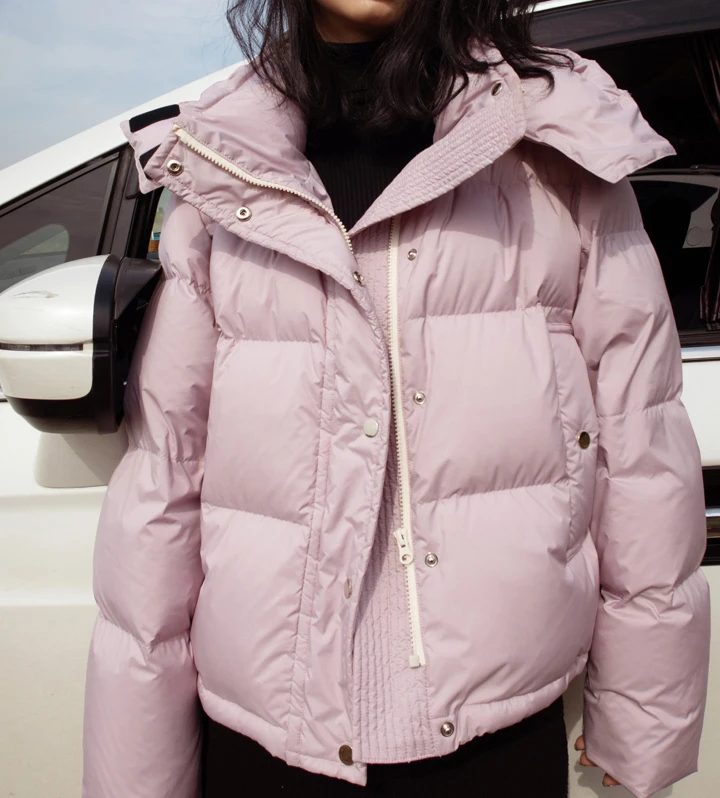 

New Fashion Super Hot Tide Design Thickened Overcoat Loose Casual Short Women's Winter Coats 2022 Puffer Jacket Down Jacke