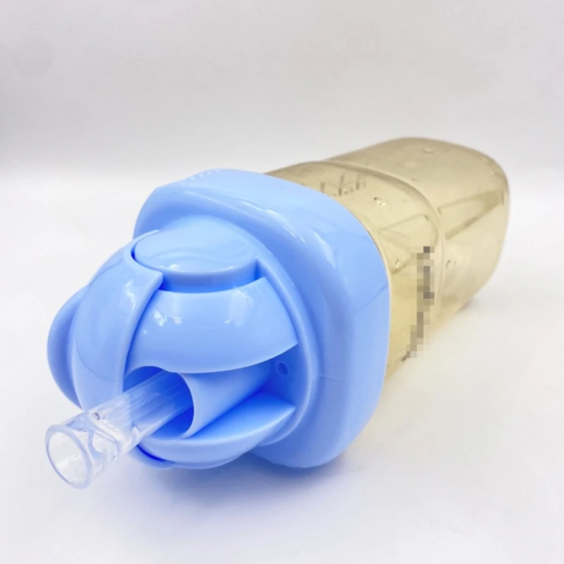 

Infant Feeding Bottle Travel Straw Lid Bottle Convert Water Cup Lid Leakproof Square Bottle Sippy Lid for Hegen Bottles A2UB