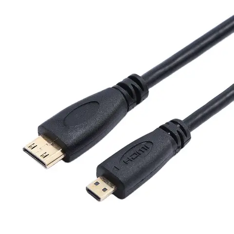 Соединительный кабель Micro HDMI Mini HDMI-совместимый с Micro HDMI-кабель для преобразования HD видео Mini HD 0,3 м 1 м 1,8 м