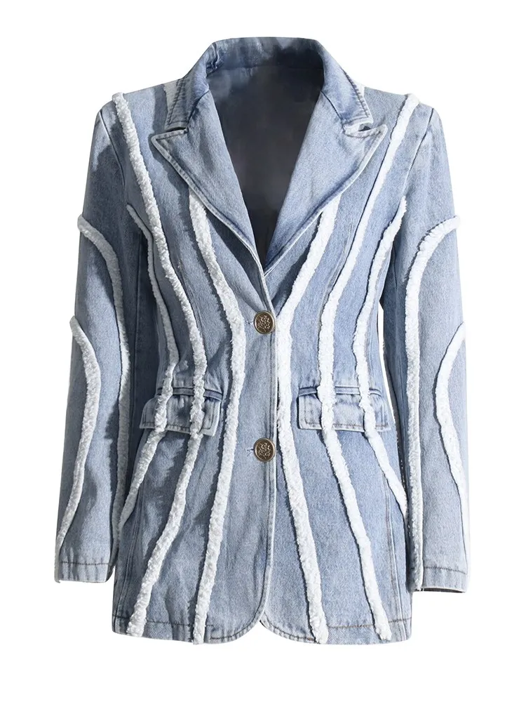 Рисунок 2 - Женский блейзер с отложным воротником