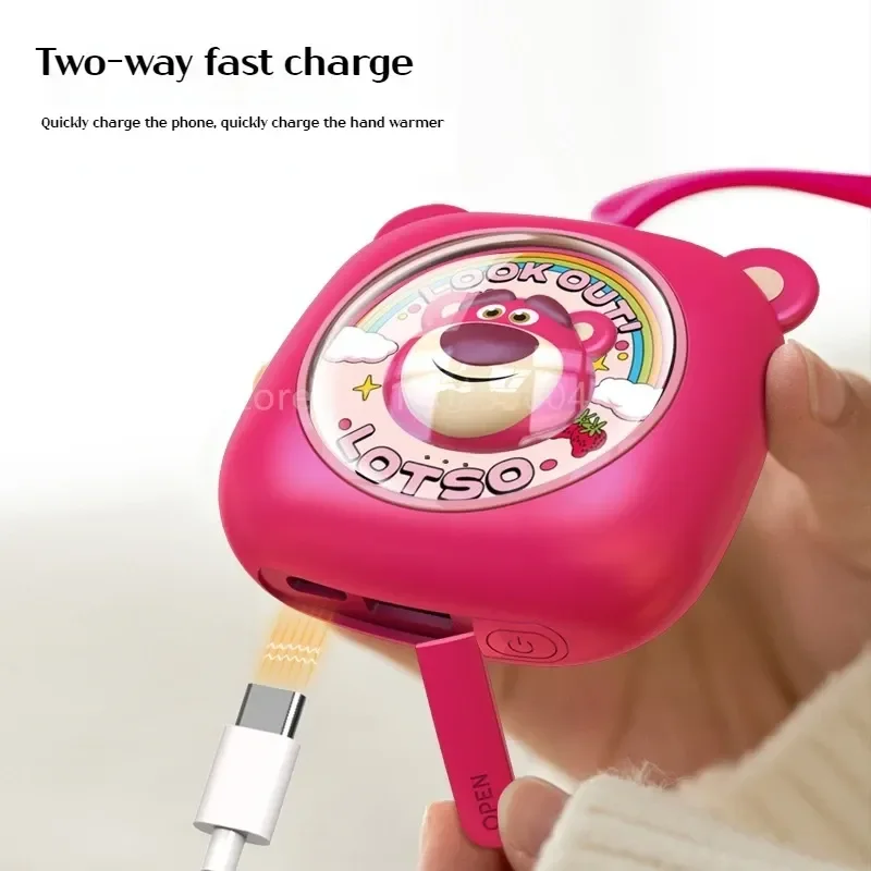 Lotso обогреватели для рук внешний аккумулятор 2 в 1 Usb перезаряжаемые цифровые мини