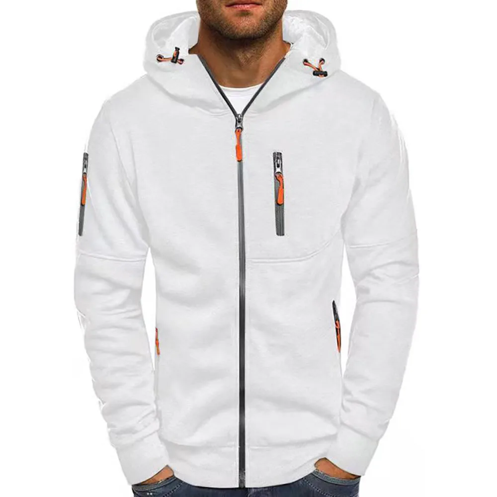 

Spring Men Jackets Hooded Coats Casual Zipper Sweatshirts Male Tracksuit Fashion Jacket Mens Clothing Outerwear Streetwear