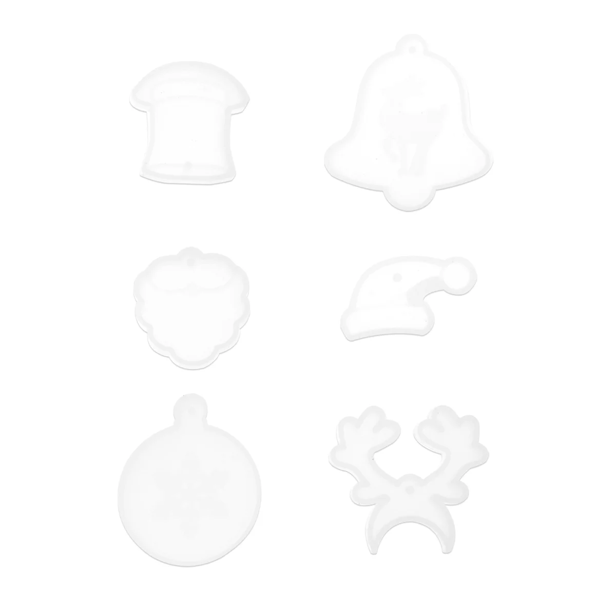 

Mold Christmas Silicone Resin Epoxy Hanging Craft Clear Molds Jewelry Pendantscrafts Ornament Prop