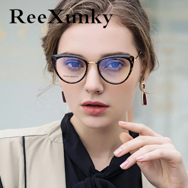 

Unisex Anti Blue Ray Computer Glasses Women Vintage TR90 Cat eye Frame Gaming Eyewear Men Anti Eyestrain Light Blocking Eyeglass