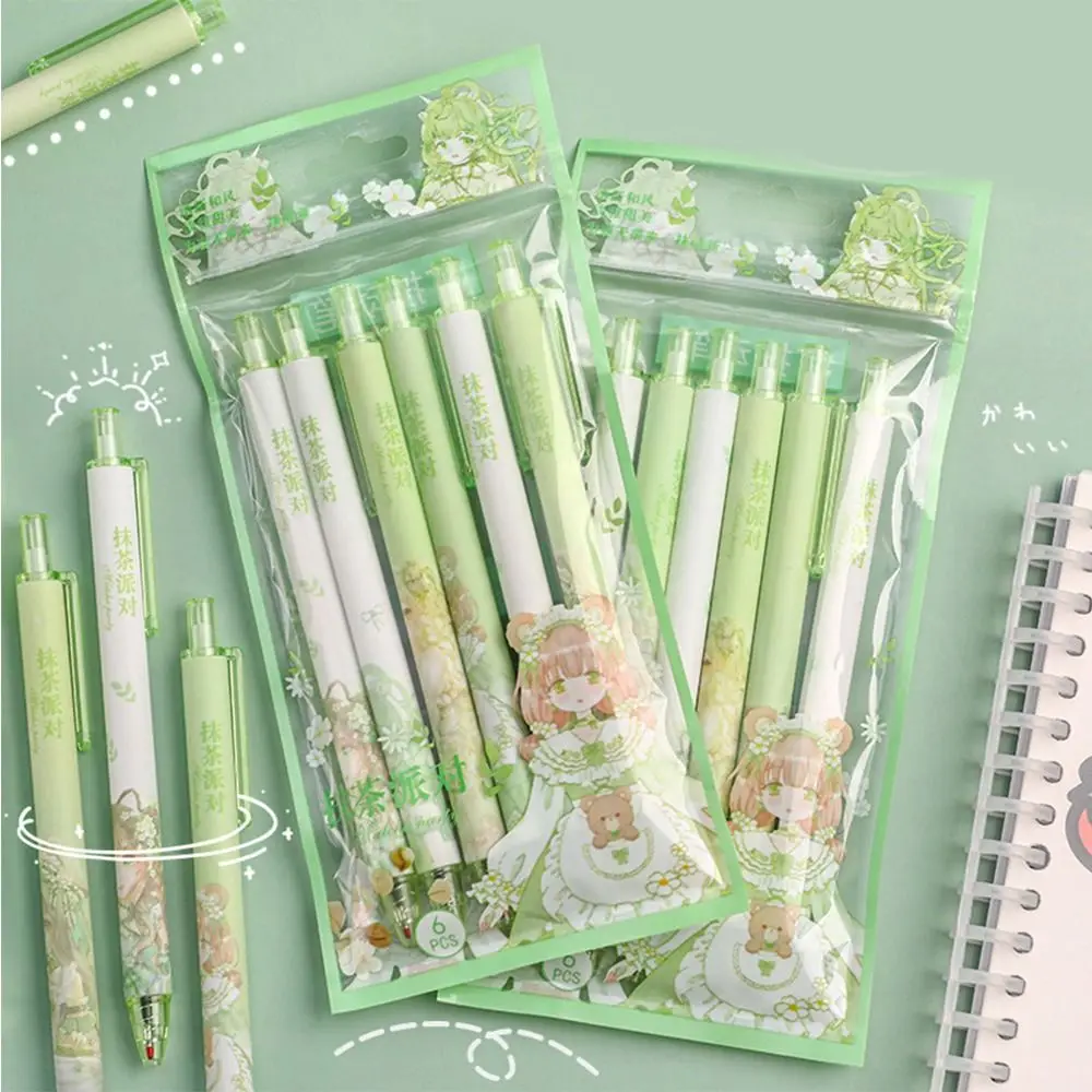 

0.5mm Press Gel Pen Kawaii ST Nib Black Ink Neutral Gel Pen Writing Signing Pen School