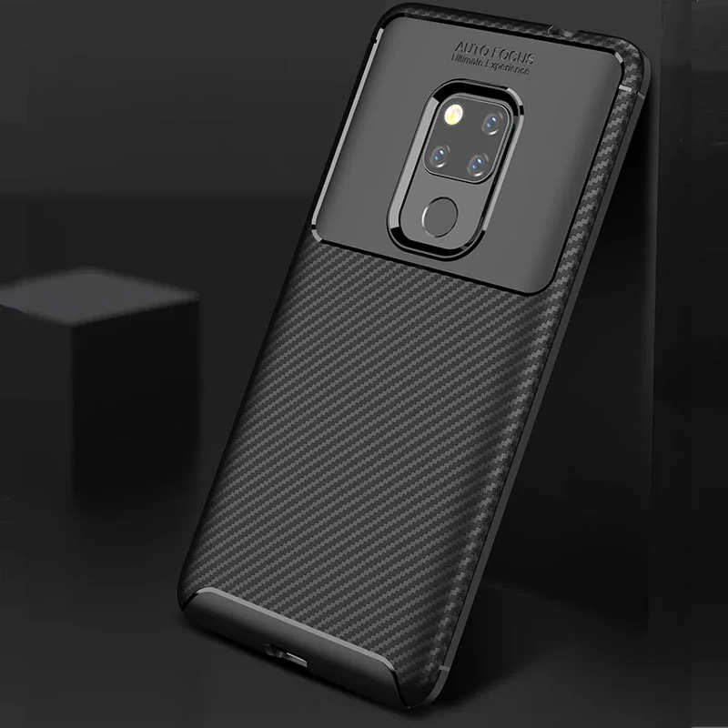 

Ultra Thin Carbon Fiber Flexible Case For Huawei Mate 20 Pro 20X 20 Lite 30 Pro 30 Lite 40 Pro 50 Pro Anti fingerprint Cover