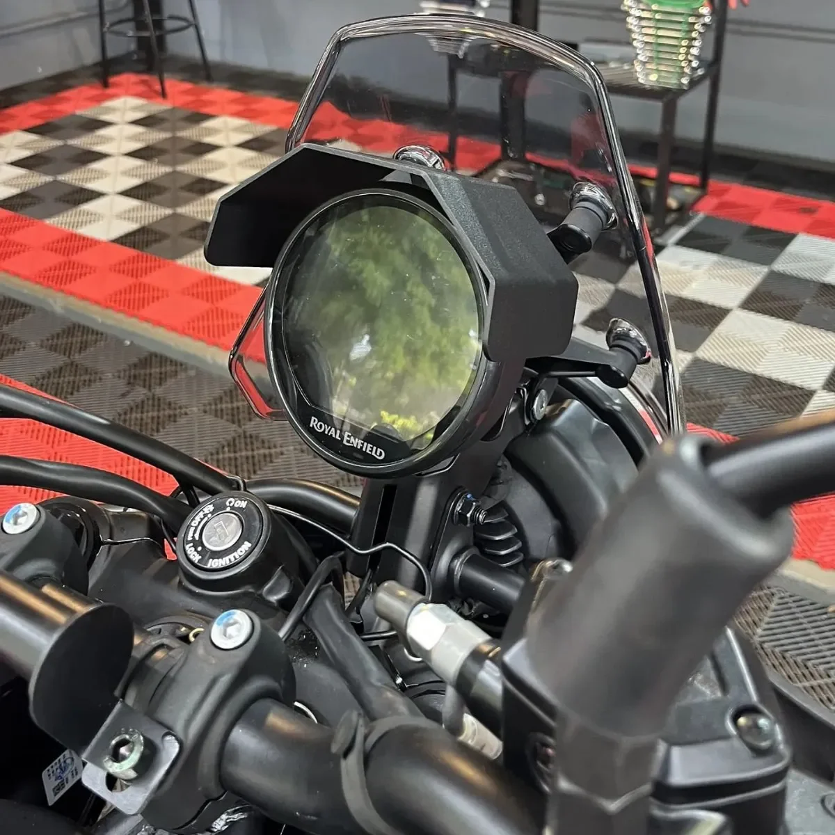 Фото Солнцезащитный экран для приборной панели Himalayan 450, аксессуары для Royal Enfield Himalayan 450 2025 года, защитный козырек от солнца №3