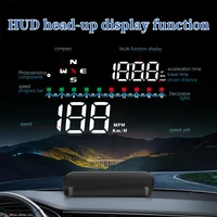 wyobd m19 gps head up display for all car models digital speedometer fatigue driving reminder mileage altitude projector
