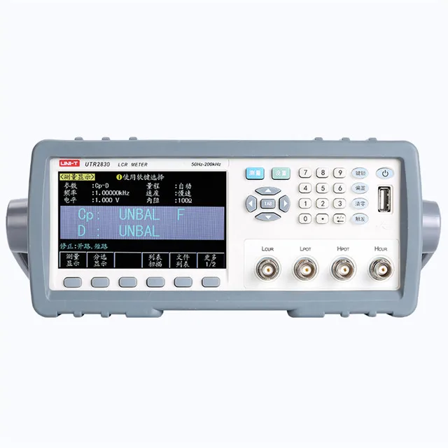 

UNI-T UTR2830 Desktop LCR Digital Bridge 100kHz / Inductor Resistance Capacitance Measuring Instrument