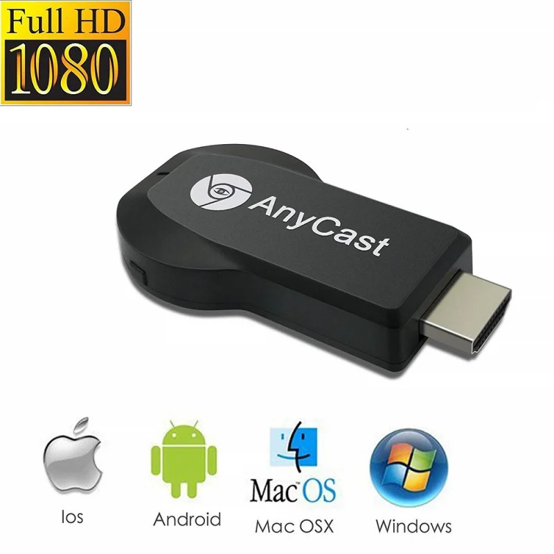 Новинка беспроводной ТВ-адаптер AnyCast M9 Plus 1080P Wi-Fi-дисплей адаптер HDMI-совместимый