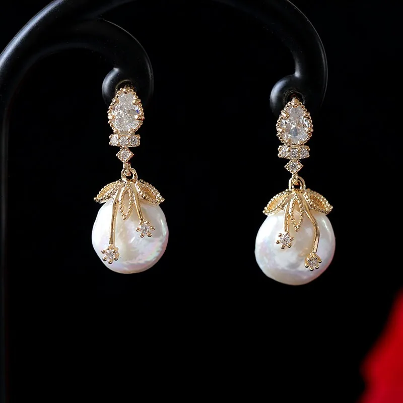 

Новинка 2022, серьги-подвески из искусственного жемчуга, серьги в форме капли воды, свадебные Универсальные женские ювелирные изделия, аксесс...