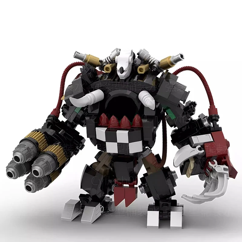 Фото Игра Bricklink Mecha ORC Killas Kan Dreadnought Терминатор Капитан Черный тамплиер Necron Warrior Наборы роботов Строительные блоки Игрушки №3