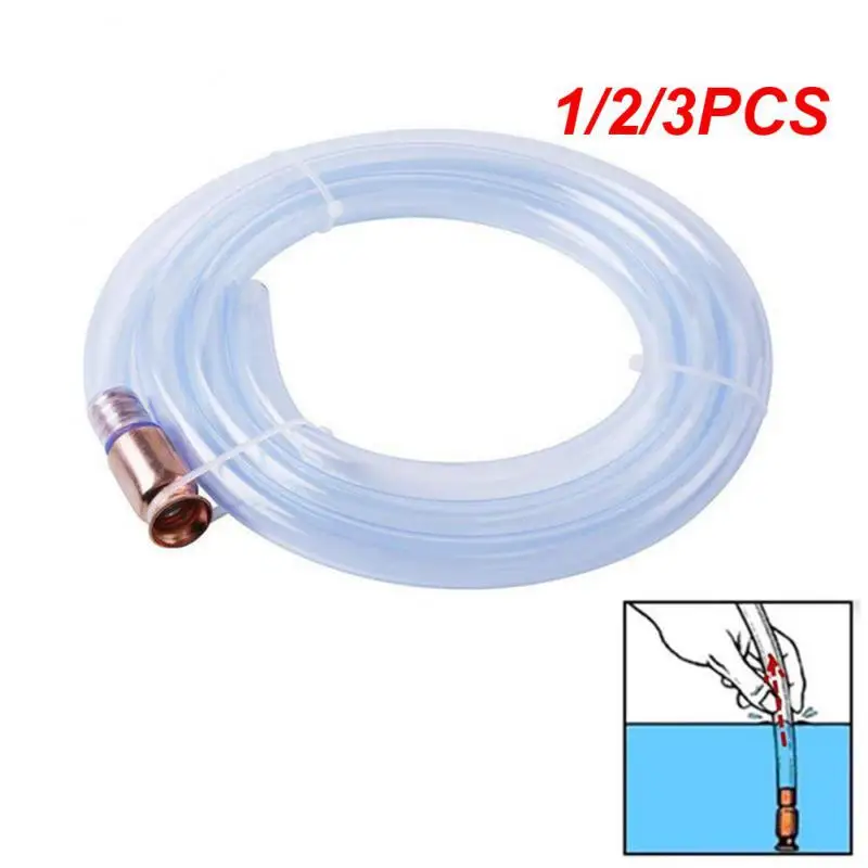 

1/2/3PCS Red Copper Self-priming Siphon Filler Pipe Manual Pumping Oil Pipe Fittings Siphon Connector Gasoline Fuel Water Shaker