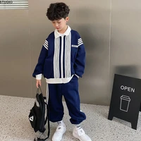boys spring suit new childrens coat baby trousers girls sports two piece set fashion suit spring and autumn