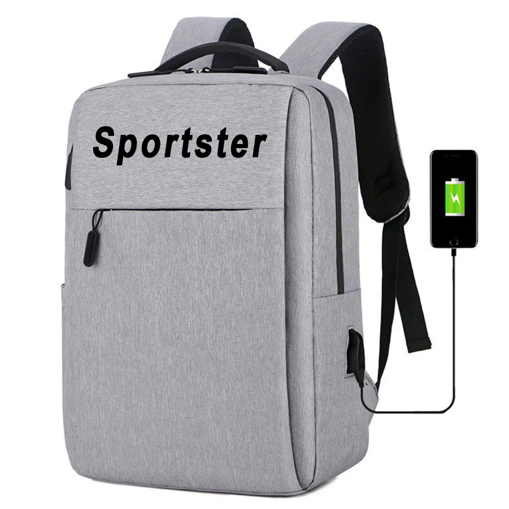 FOR Sportster New Waterproof backpack with USB charging bag Men's business travel backpack