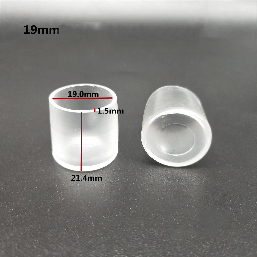 Прозрачная мягкая резиновая трубчатая Втулка из ПВХ 10-32 мм, прозрачные круглые колпачки, Защитная Прокладка, пылезащитный уплотнитель, крышка для магнитной мебели