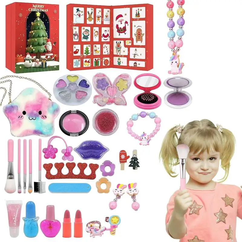 

Kids Advent Calendar 2024 24 Days Countdown Calendar Toys Cute 24 Different Make Up Toys For Kids Girls Party Favors Classroom