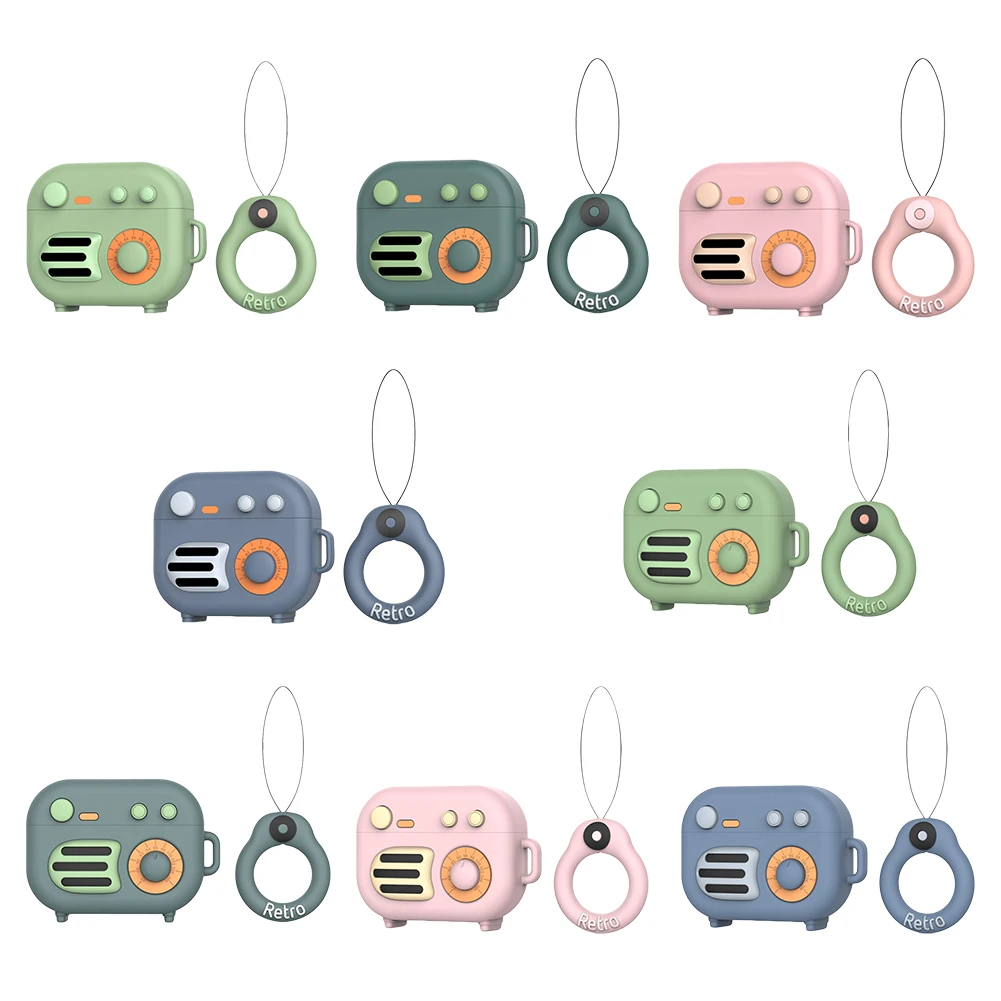 

Radio Pattern Soft Silicone Headset Protective Case for Airpods 3 2021 / Airpods Pro Wireless Earphone Headphones Cover Shell