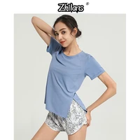 zhilans%c2%ae 2022 sexy sport fitness t shirt design tank for women crop tops corset female casual clothes blouses comfortable tshirt