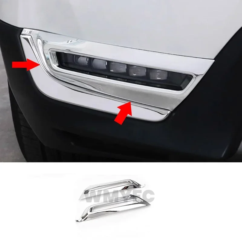 

Для Honda CR-V CRV 5 2017 2018 2019 2020 хромированная крышка противотуманной фары, накладка на переднюю и заднюю лампу, аксессуары для литья