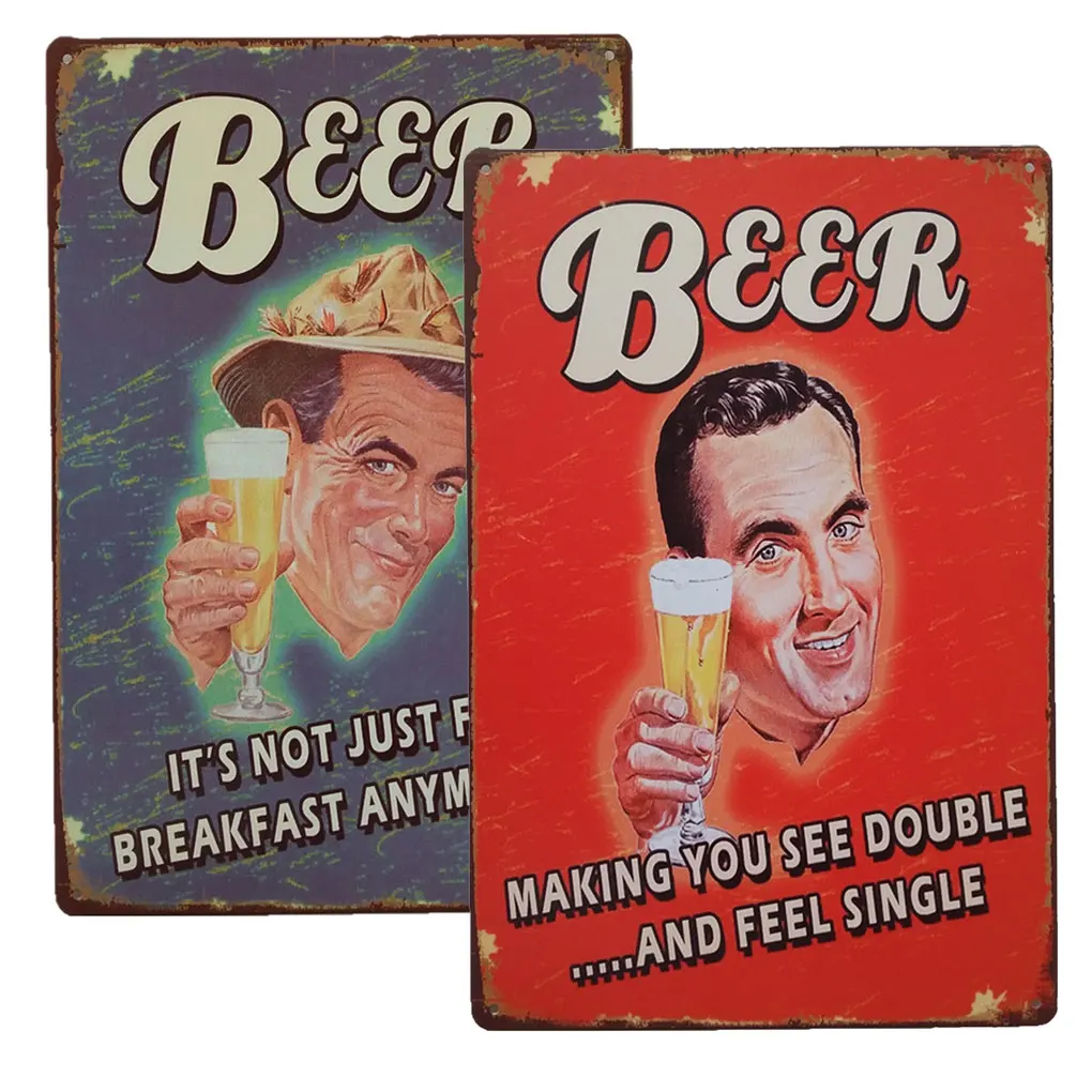 

Bar Pub Vintage Retro Wall Decors Poster Metal Sign Plaque Home Club Tavern Decorations