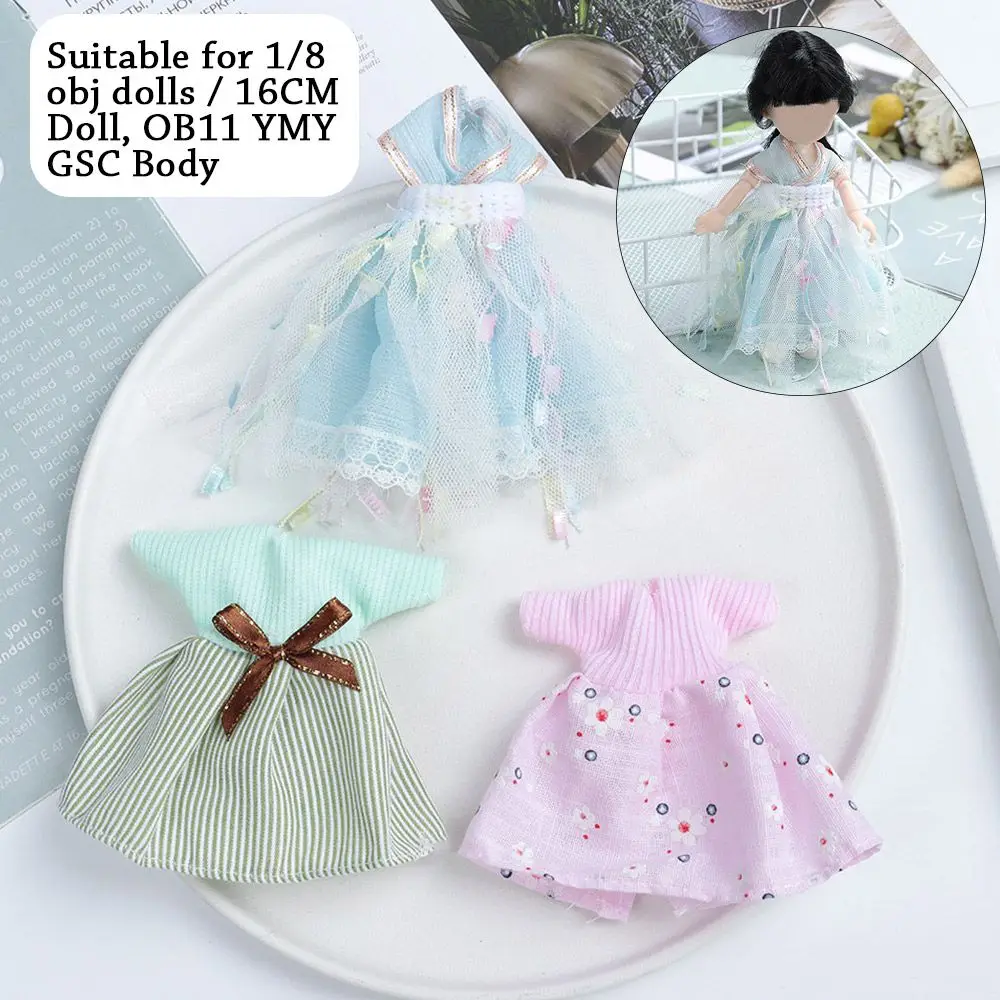 Платье для куклы 16 ~ 17 см игрушки 1/8 шарнирная кукла кружевной плинтус ткань шитья