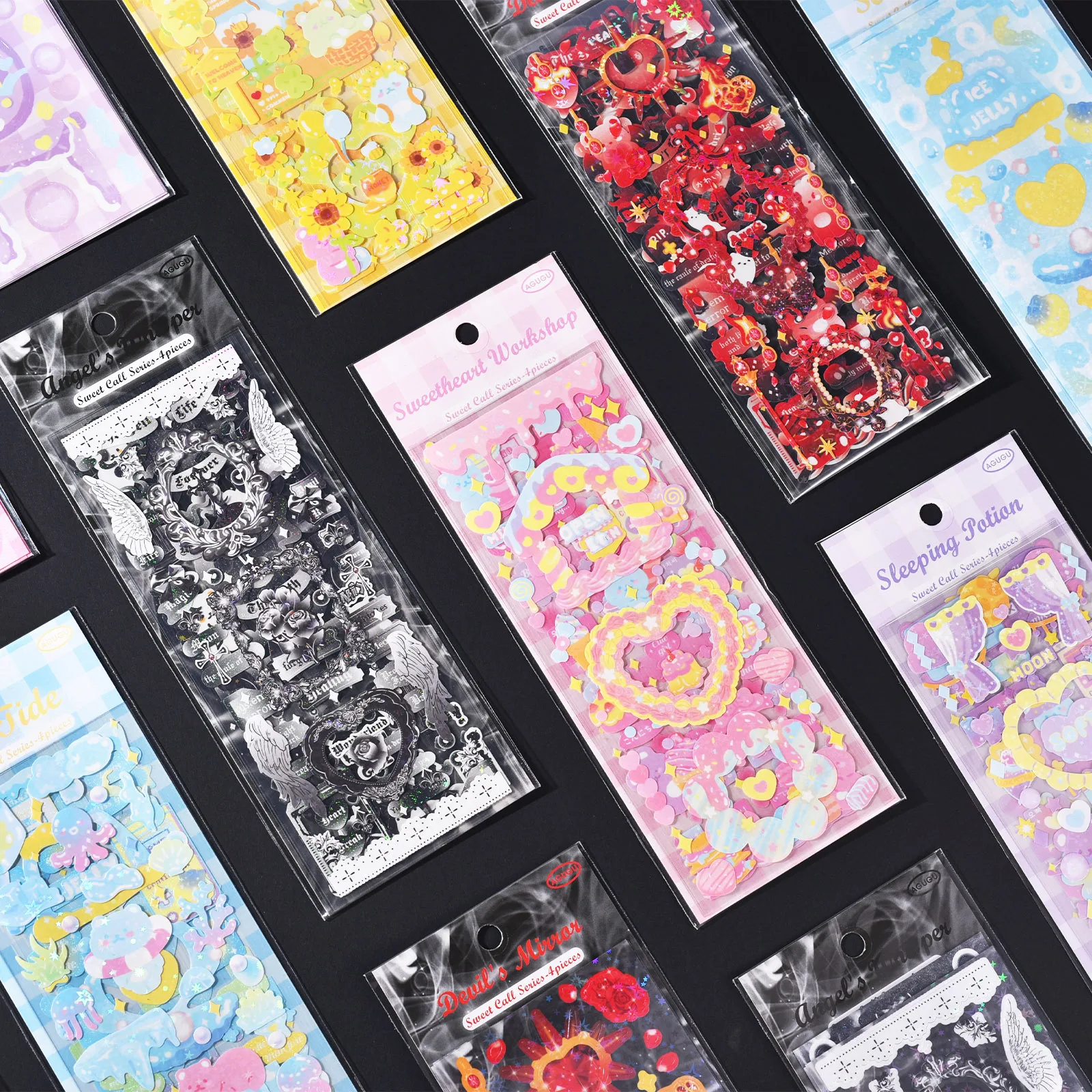 

12packs/LOT sweet call series rerto creative decoration DIY paper stickers