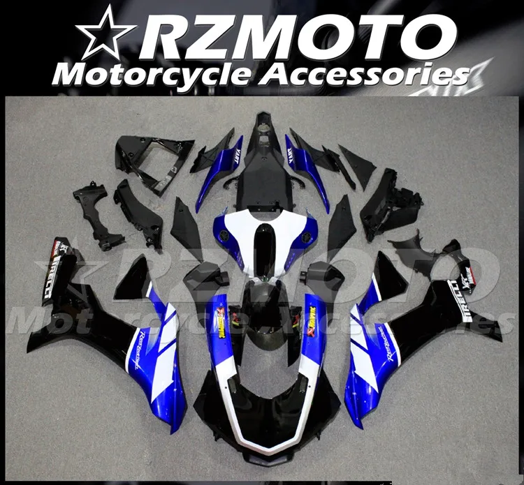 

Комплект обтекателей для мотоцикла из АБС-пластика, подходит для YAMAHA YZF - R1 R1m 2015 2016 2017 2018 2019 15 16 17 18 19, комплект кузова синего и черного цвета