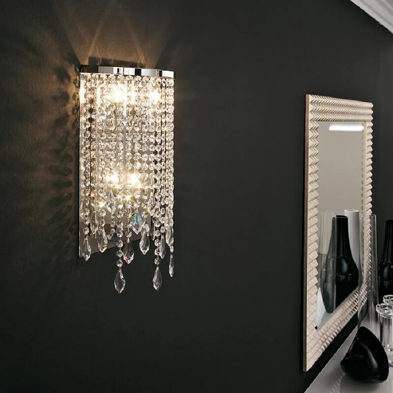 

New 2023 LED Hotel guest crystal wall lamp living bedroom luxury Light corridor designer new decorative lighting home decoration