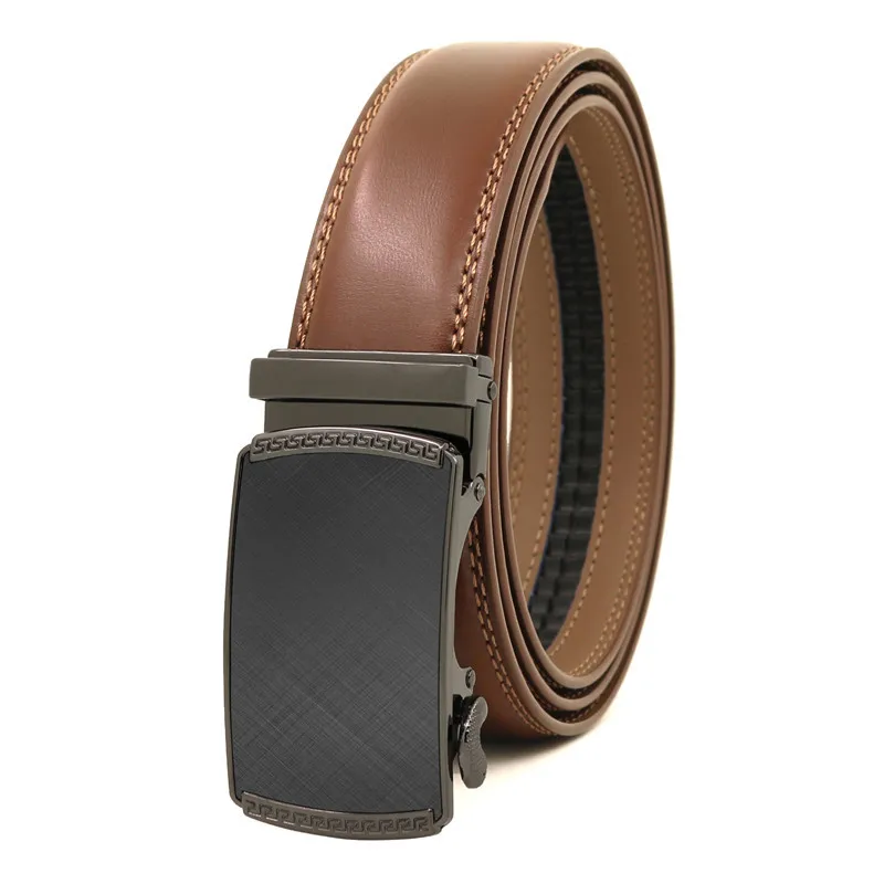

Luxury Brand 3.5cm Width Automatic Buckle Belt Men Cowhide Genuine Leather Belts For Male High Quality Fashion Casual Business