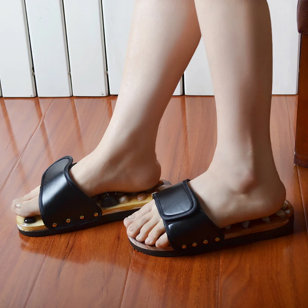 Тапочки для акупрессуры массажные тапочки ног унисекс массажеры обувь