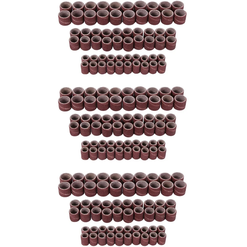 

198 Pcs Drum Sanders Set Including 180 Pcs Sanding Bands And 18 Pcs Drum Mandrels