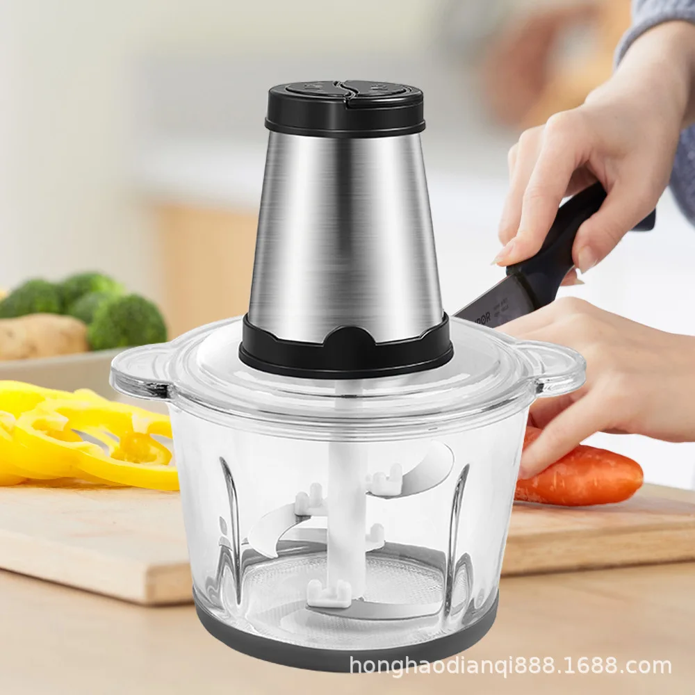 

Electric Meat Grinder Onion Chopper Automatic Stirring Juicing Meat Grinder Stuffed with Chili Ginger Garlic Kitchen Accessories
