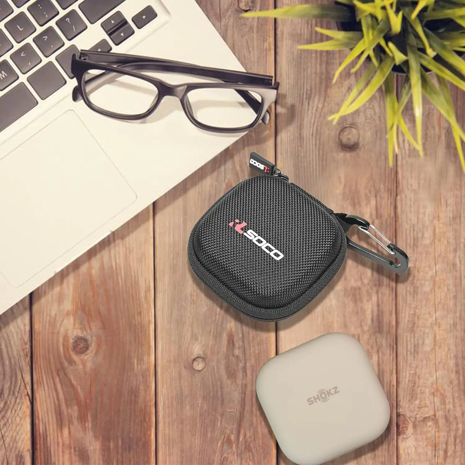 Фото Жесткий защитный чехол для беспроводных Bluetooth-наушников Shokz OpenFit/OpenFit Air с открытыми ушками №4
