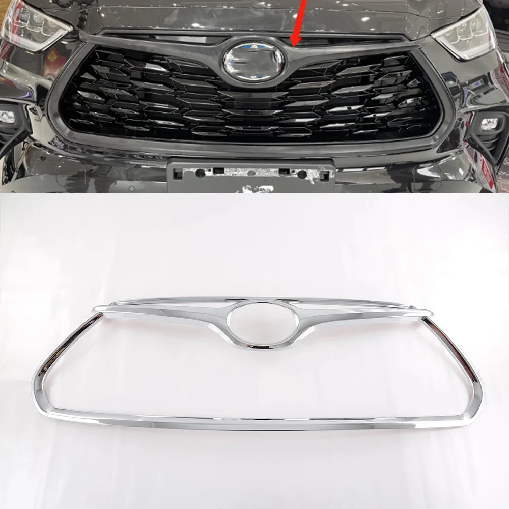 

Auto Front Grille Cover Lip Protector Trim Body Kit Upgrade Car Accessories Decoration Cover For Toyota Highlander 2022