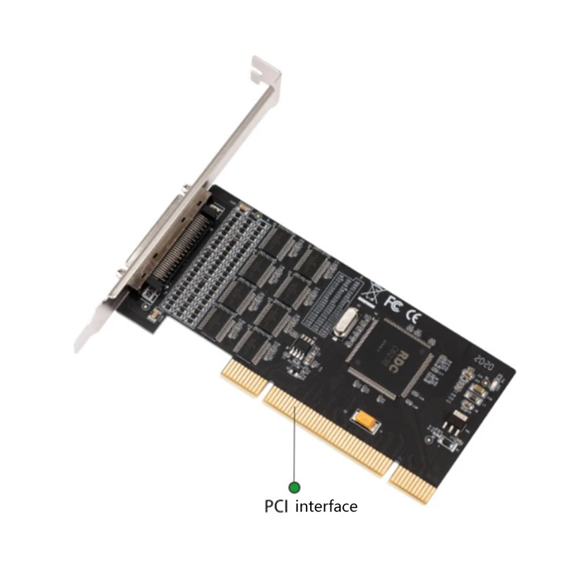 IO-PCI6238-8S PCI карта с несколькими последовательными портами 8-портов RS232 сигнала COM маленький шасси I/O с вентилятором и кабелем fan-out.