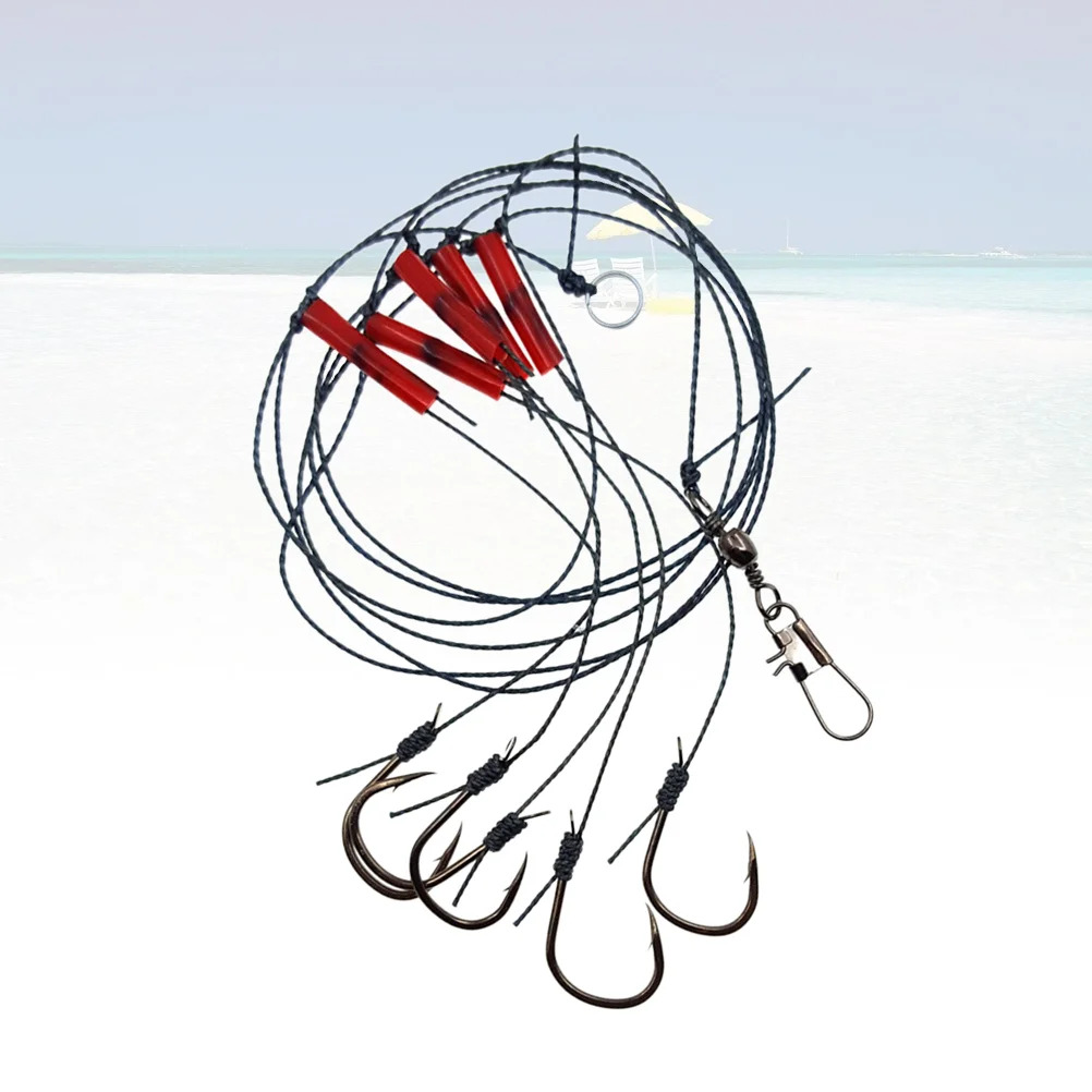 

1 Set of Fishing Hooks Carbon Steel Anti-bite Anti-wind Fishing Tackle Fly Fishing Hook Kit Set for Lake Fishing accessories