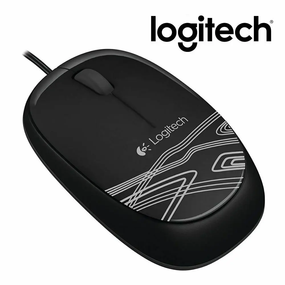 

Logitech M105 Ambidextrous Optical Mouse BLACK 3 buttons USB 1000 DPI USB OFFICE