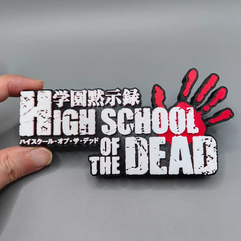 Аниме-фигурка Highschool of The Dead: 3D-модель руки с логотипом, декоративная табличка с персонажем, украшение для косплея, выставочная модель, игрушка, подарок (art.: 3920dbecf7e52) - 3920dbecf7e52