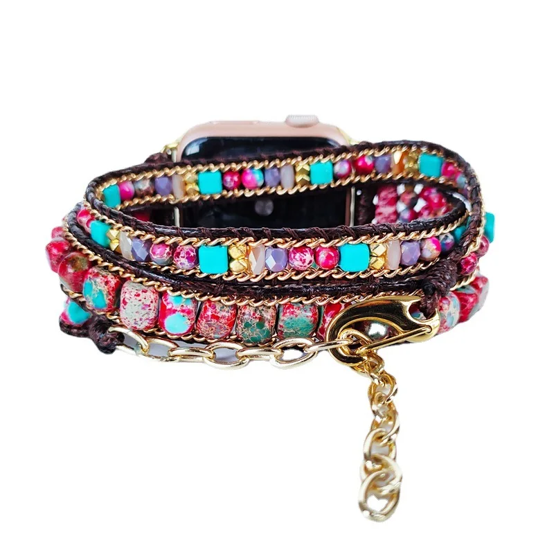 

Ремешок для часов, красный цвет, ремешок для часов из нержавеющей стали, браслет для часов Apple Watch, умные часы Iwatch